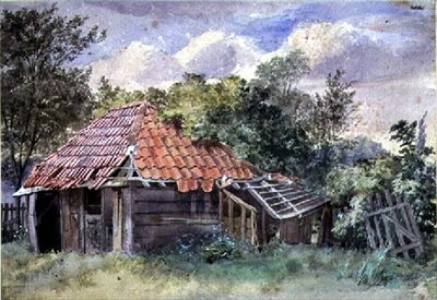 Paesaggio, con capanno da Thomas Collier
